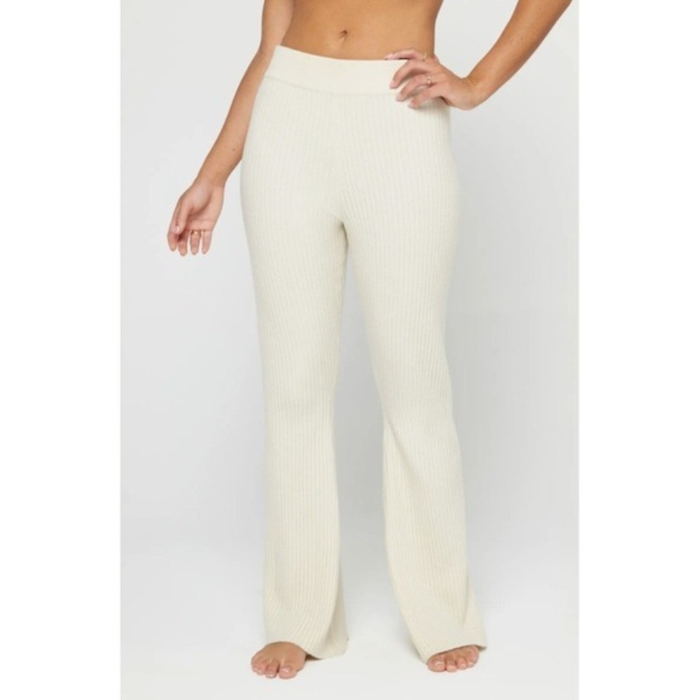 NEW Spiritual Gangster Victoria Ribbed Pant Birch Small - Picture 3 of 8